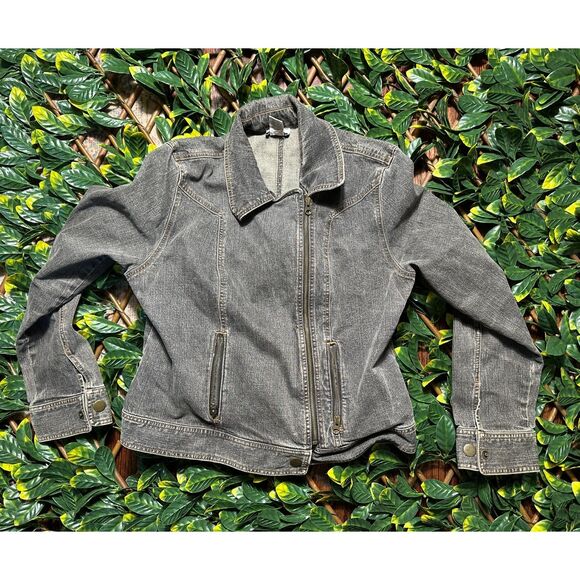 Vintage Loft Grayish Blue Denim Jacket Size M - Picture 1 of 8